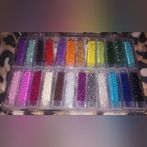 12Pk of Colorful Beads Set for Necklaces/ Bracelets ~ Arts & Crafts